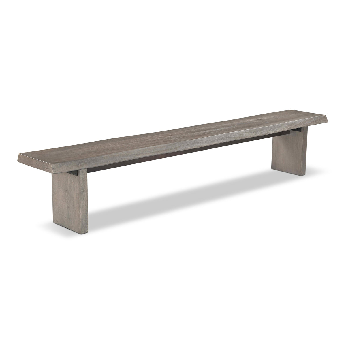 Brooks Bench 102" - Sandblasted Grey Frame by Urbia - detail 2