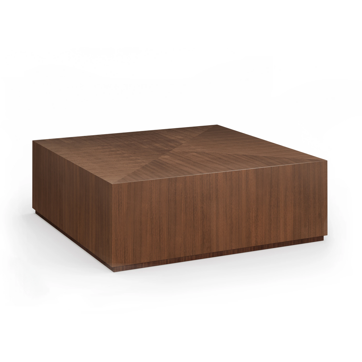 Bello Square Cocktail Table New Natural Walnut 42" by Caracole - view 3