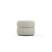 Smoosh Pouf Champagne Gold Bench 20" by Caracole