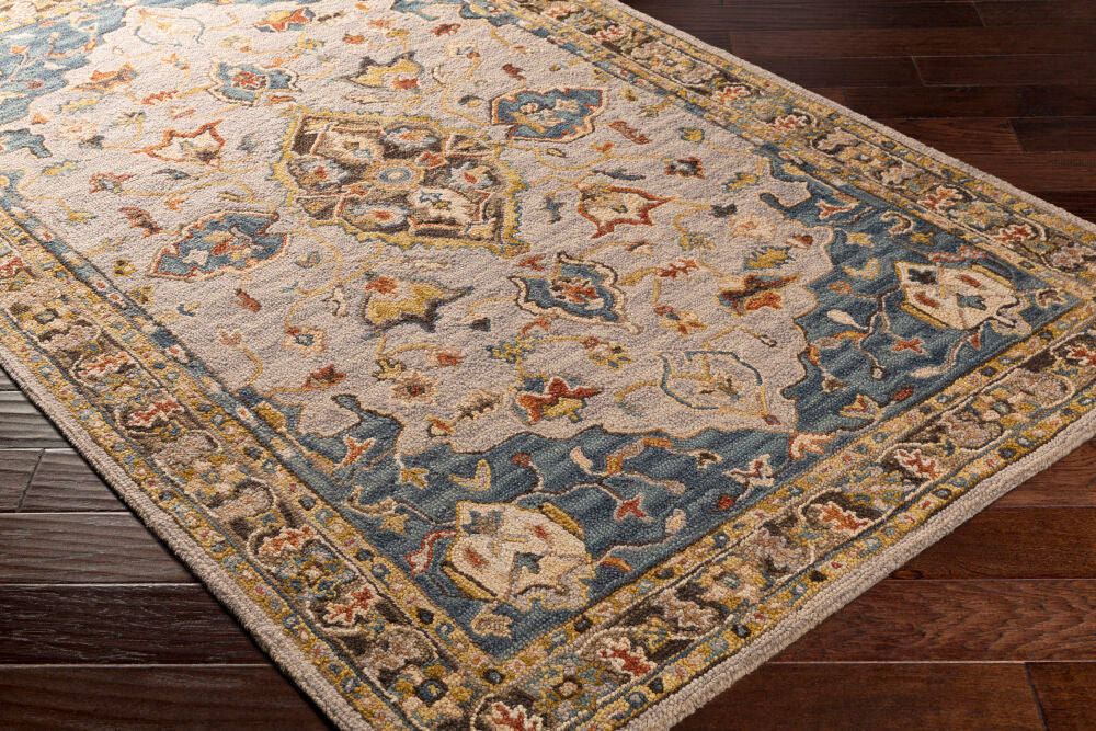 Artemis Brown/Tan Handmade Rug - corner