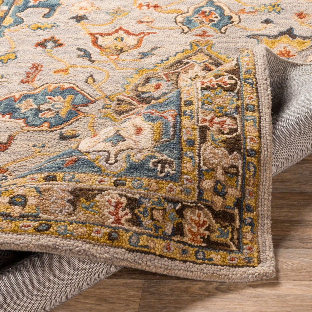 Artemis Brown/Tan Handmade Rug - fold