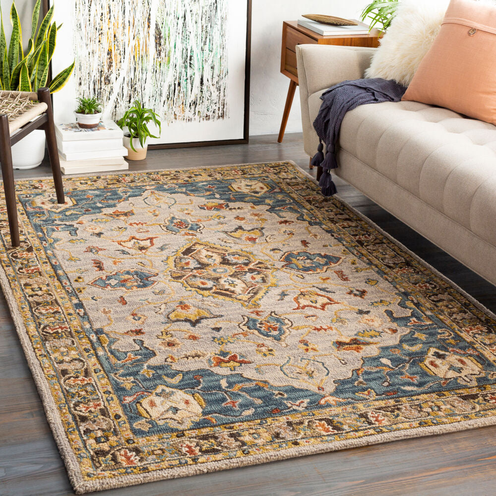 Artemis Brown/Tan Handmade Rug - roomscene