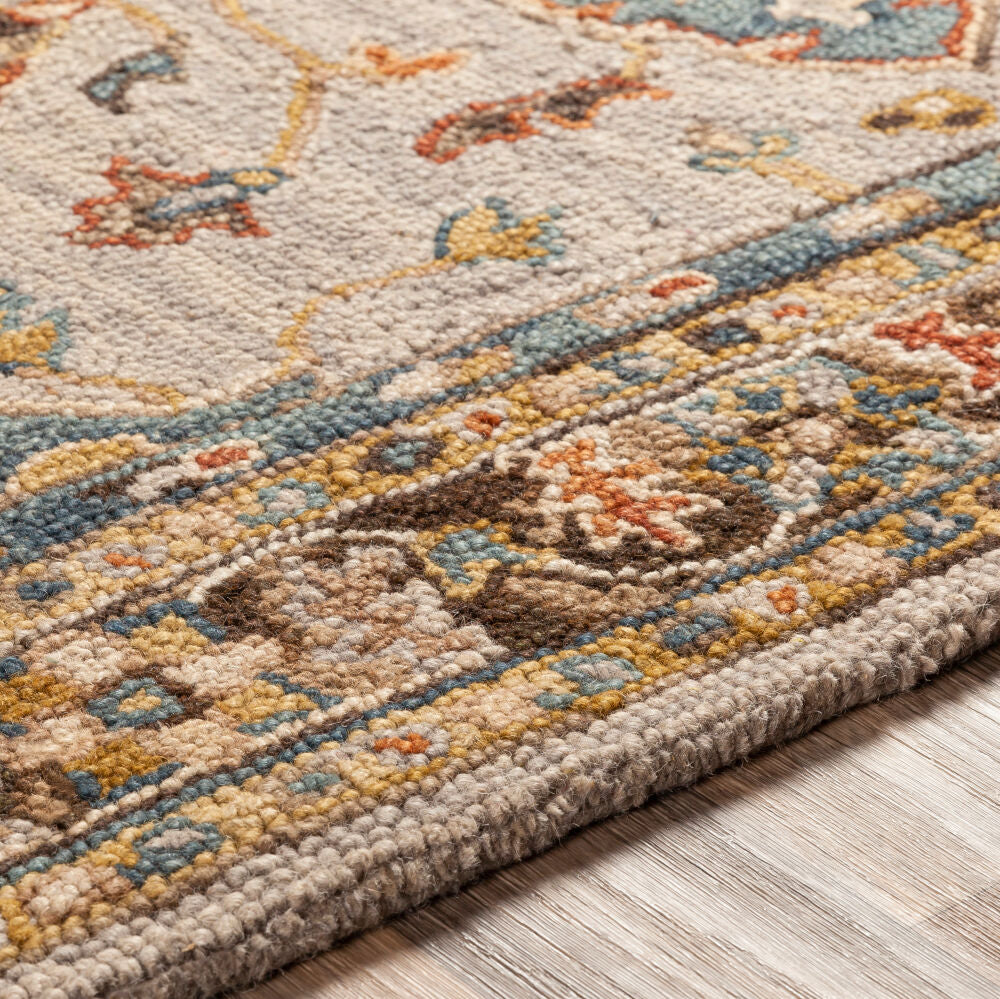 Artemis Brown/Tan Handmade Rug - texture