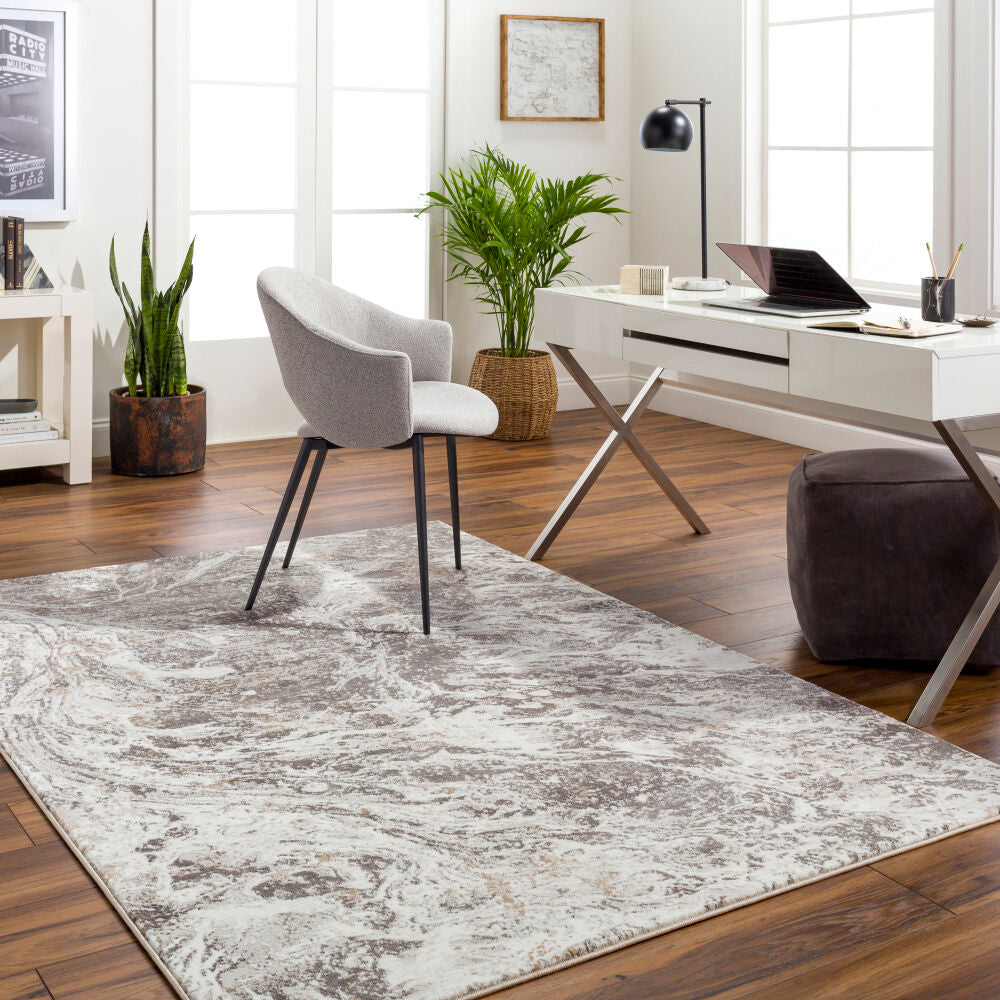 Allegro Plus Amber/Medium Gray Machine Woven Rug AGP-2300 - roomscene