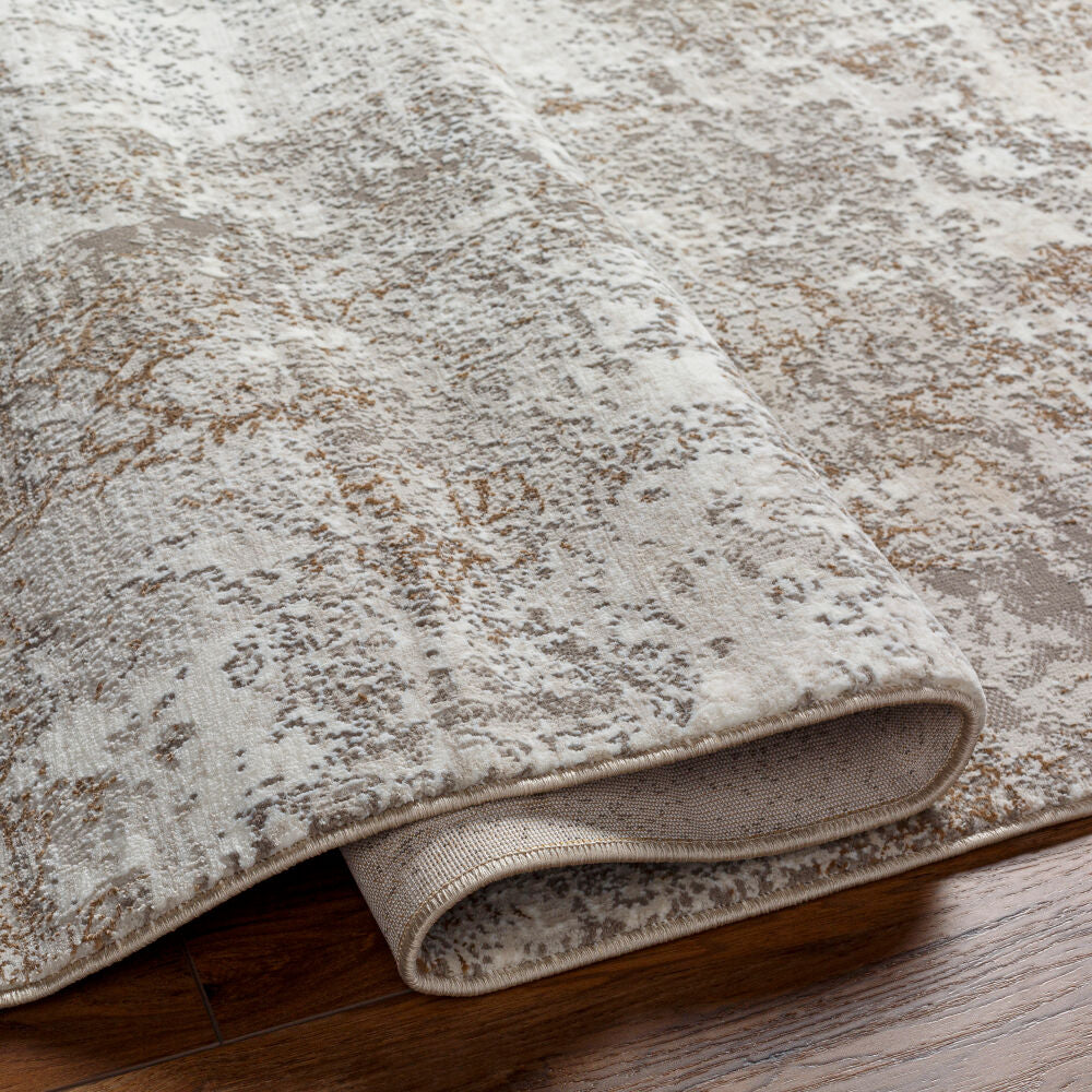 Allegro Plus Amber/Medium Gray Machine Woven Rug AGP-2302 - fold