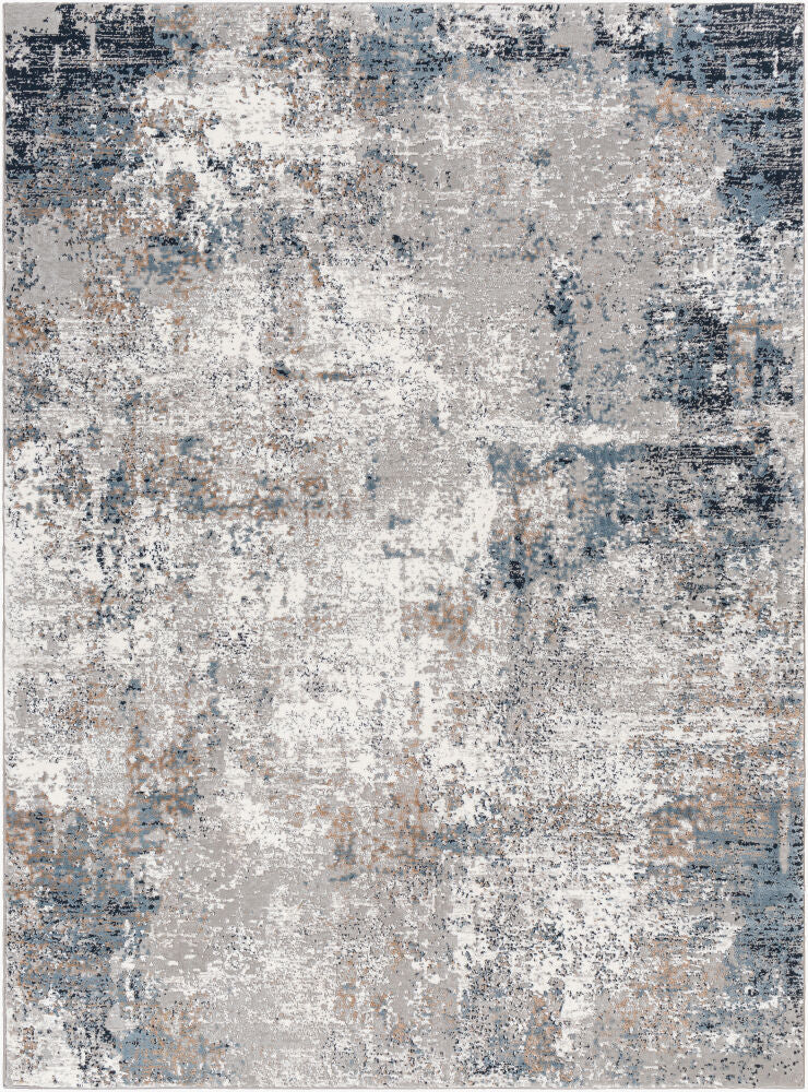 Allegro Plus Amber/Teal Machine Woven Rug - 10' x 14'