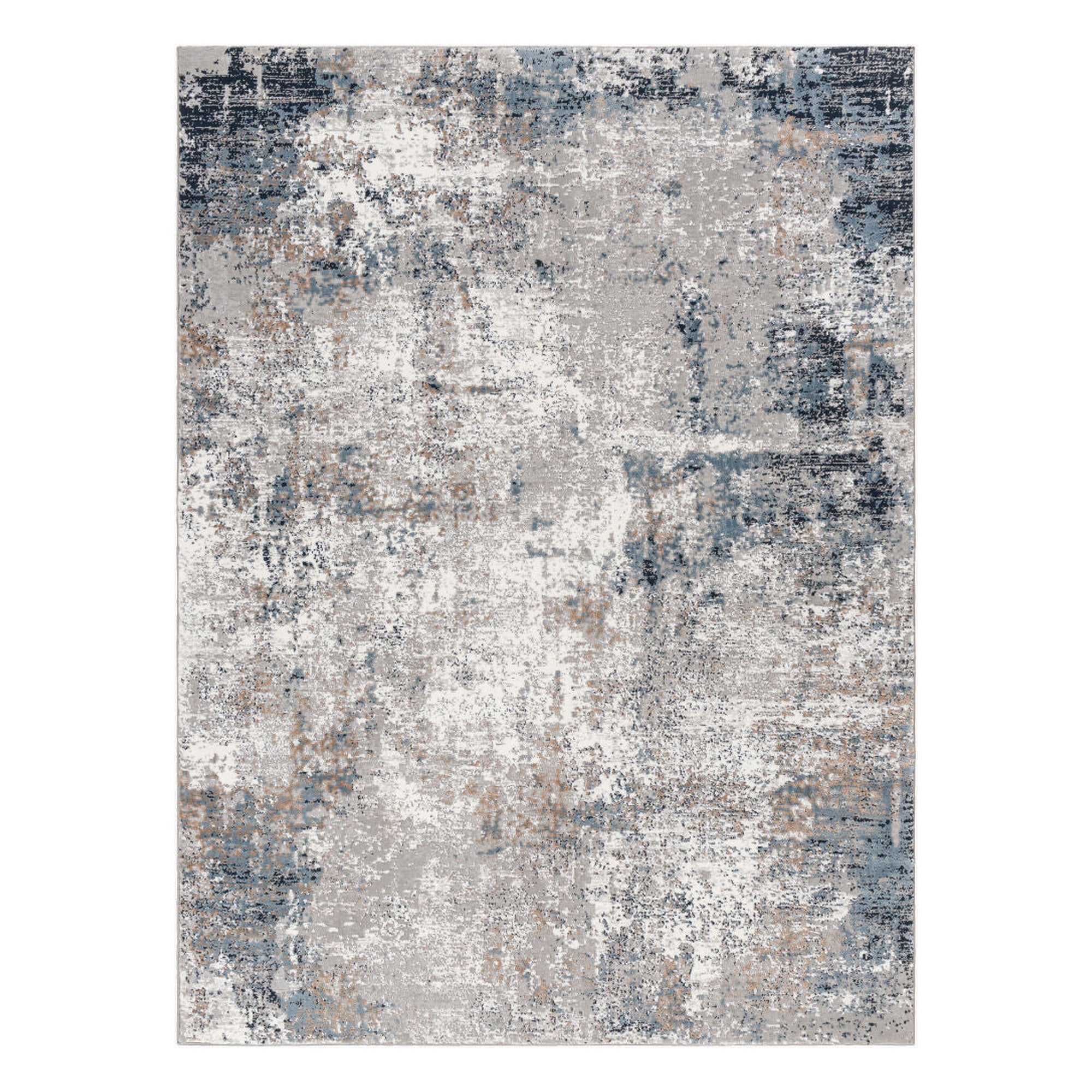 Allegro Plus Amber/Teal Machine Woven Rug - 10' x 14'