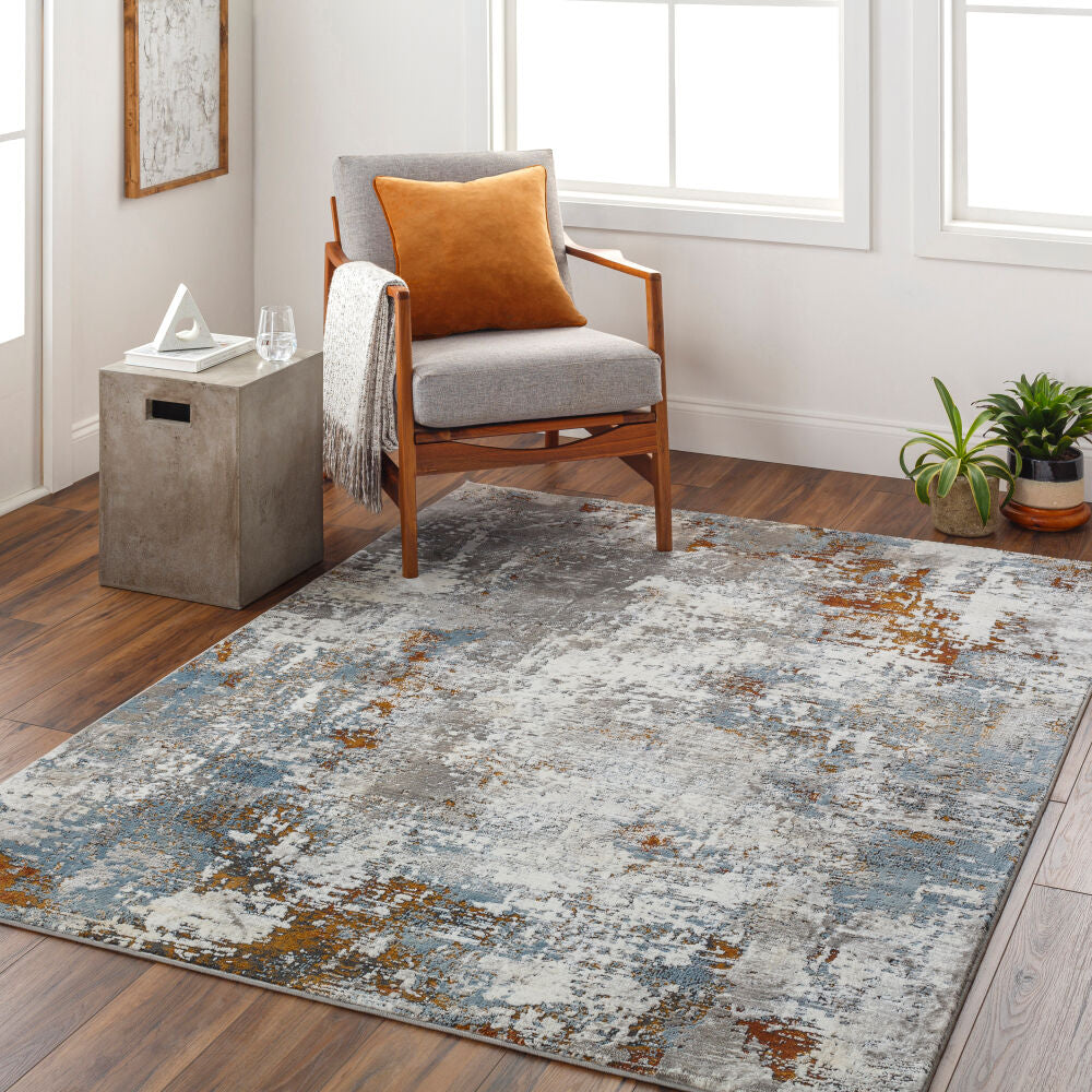 Allegro Plus Amber/Rust Machine Woven Rug AGP-2304 - roomscene