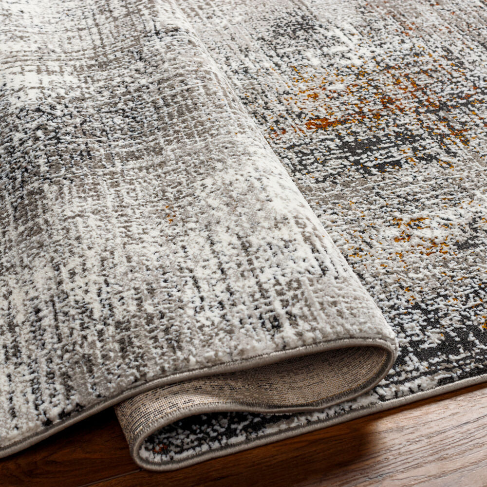 Allegro Plus Amber/Rust Machine Woven Rug AGP-2305 - fold