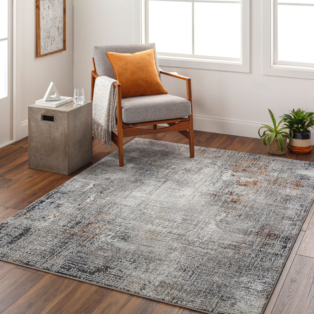 Allegro Plus Amber/Rust Machine Woven Rug AGP-2305 - roomscene