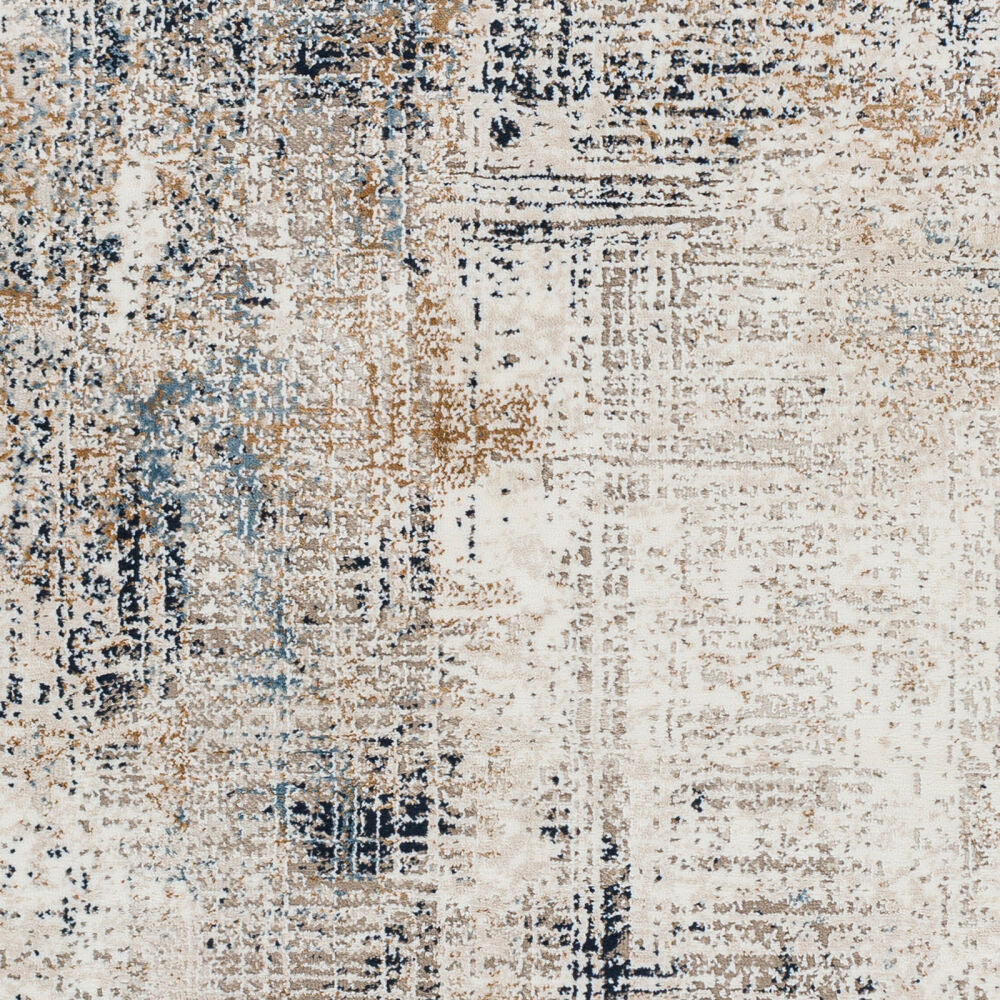 Allegro Plus Amber/Navy Machine Woven Rug - swatch