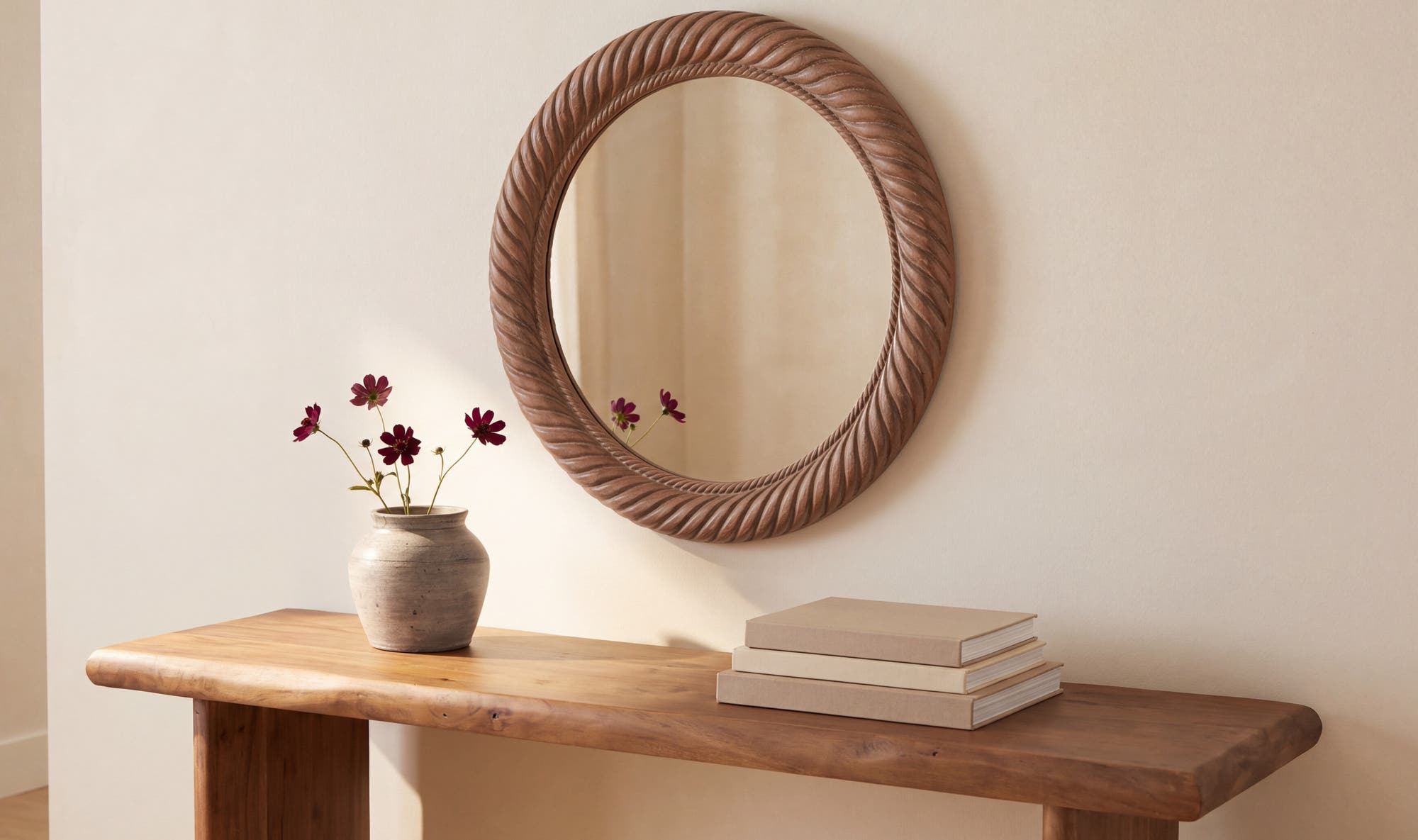 Delphine Small Mirror Natural by Moe's Home Collection - view 3