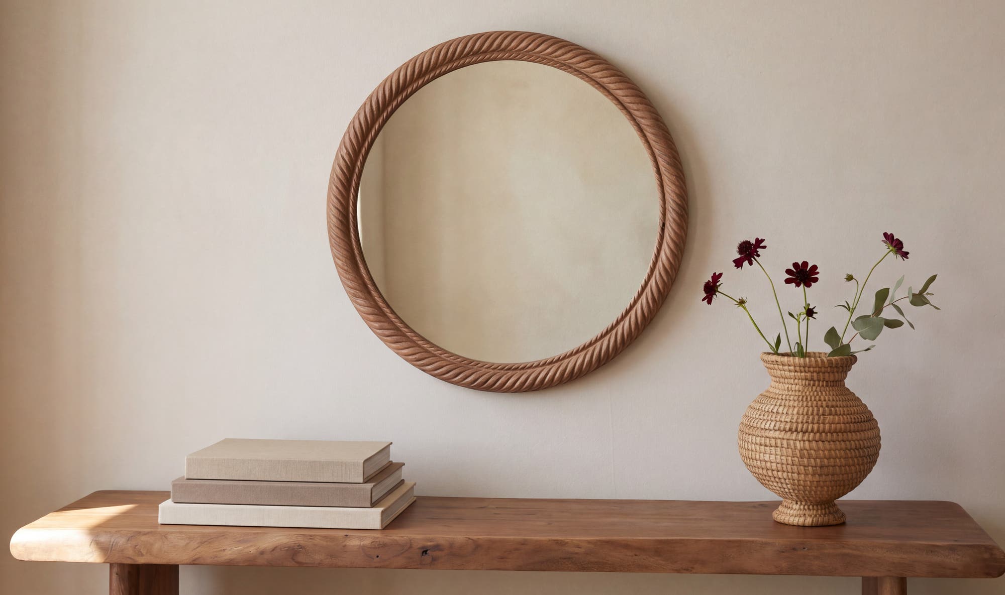 Delphine Large Mirror Natural by Moe's Home Collection - view 3
