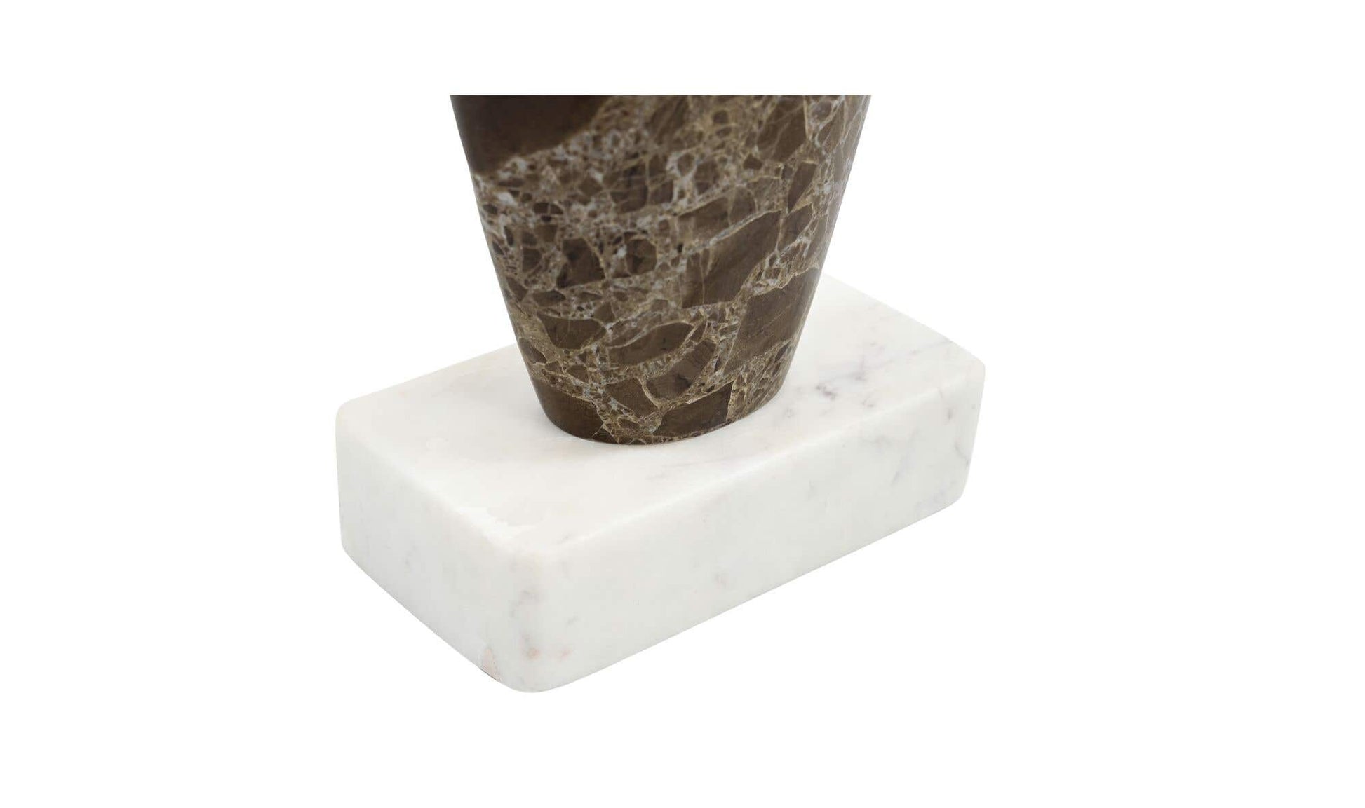 Boda Sculpture Dark Emperador Marble by Moe's Home Collection - view 6