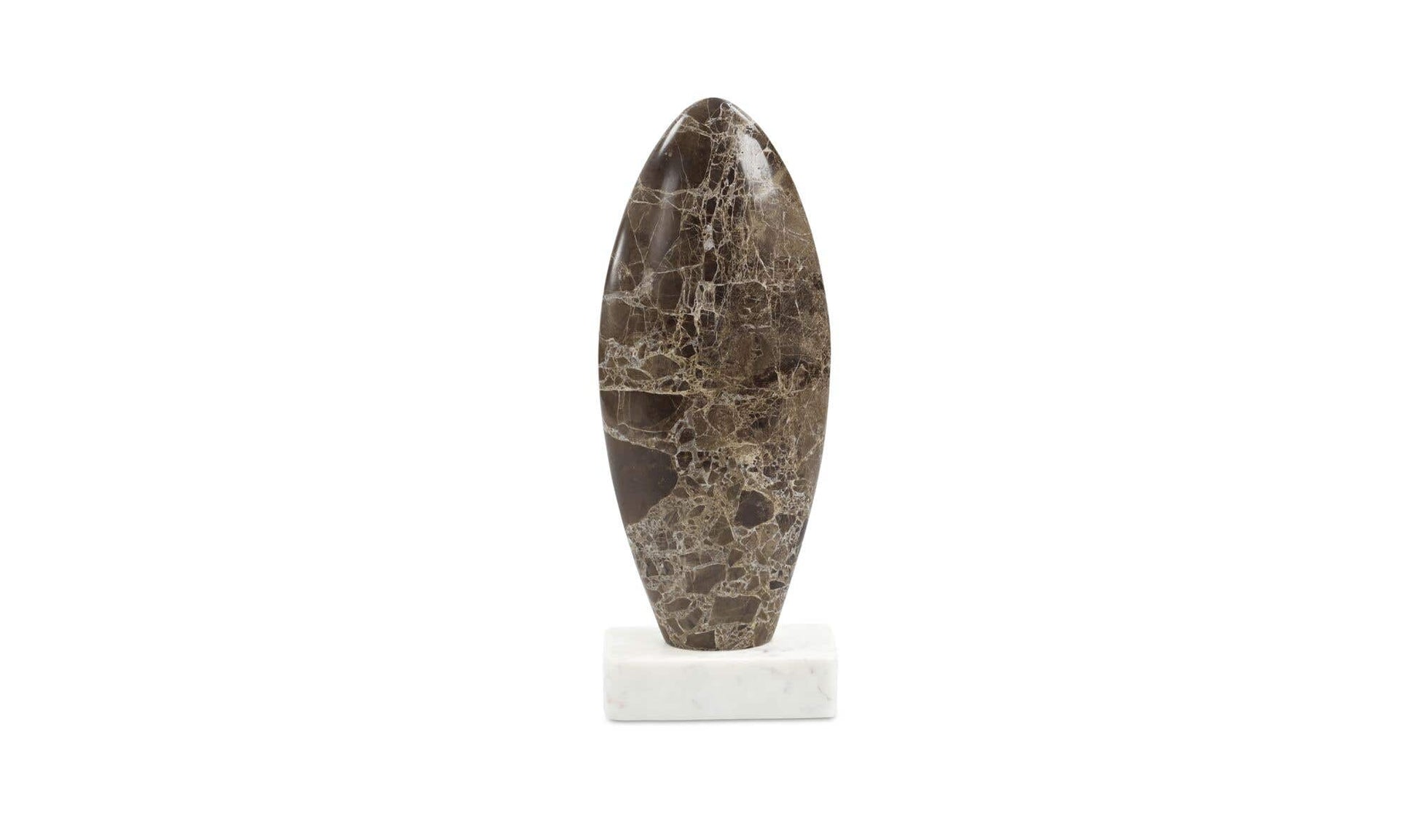 Boda Sculpture Dark Emperador Marble by Moe's Home Collection - view 3