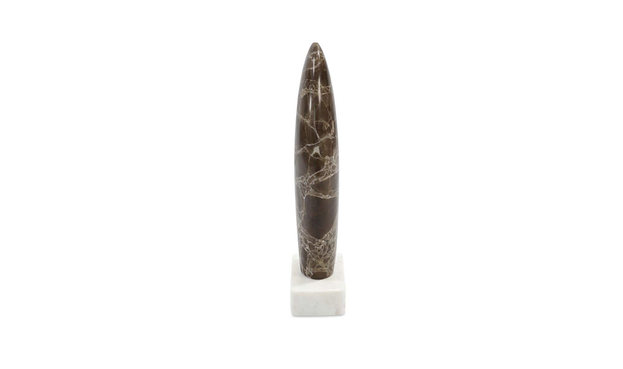 Boda Sculpture Dark Emperador Marble by Moe's Home Collection - view 5