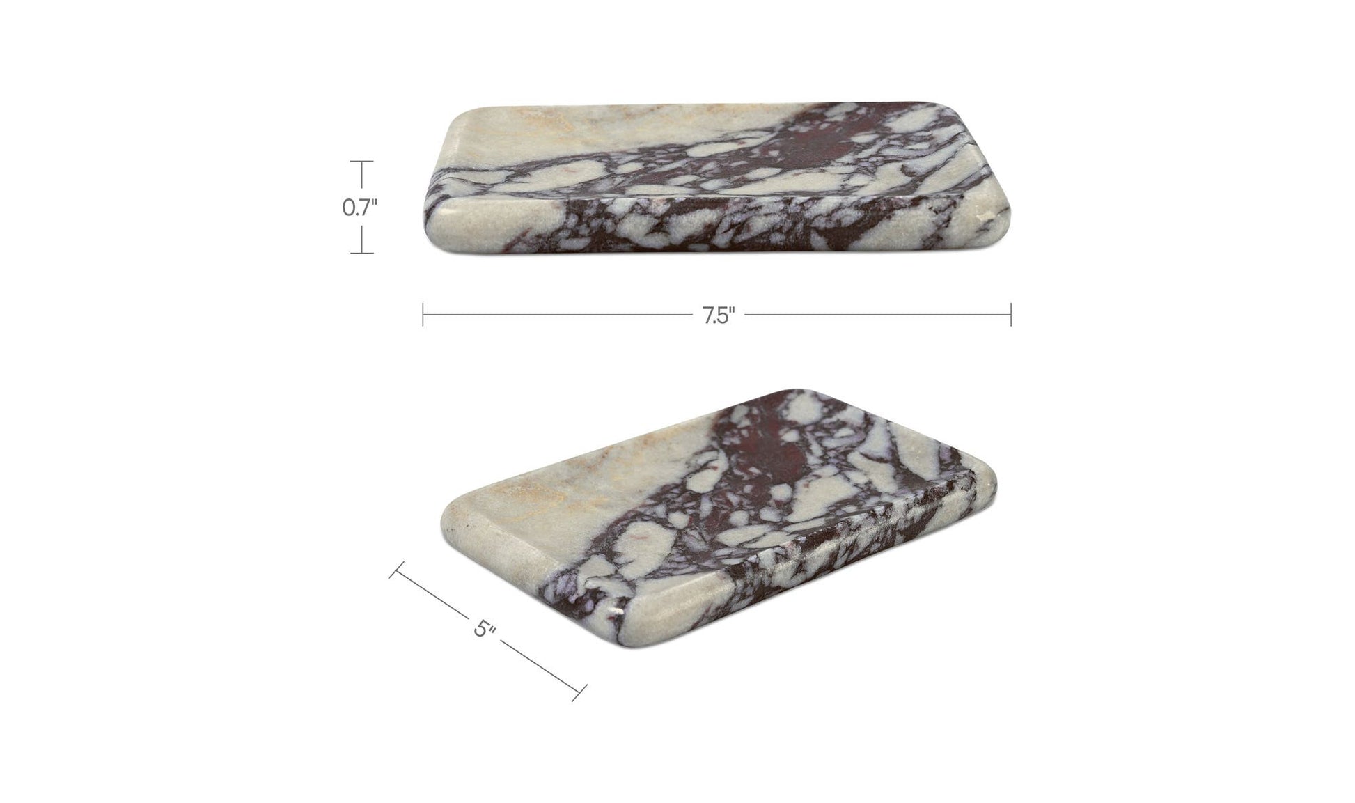 Petra Marble Catchall Voila Marble by Moe's Home Collection - view 7