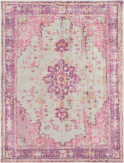 Antioch Gray/Yellow Machine Woven Rug - 2' x 2'11"
