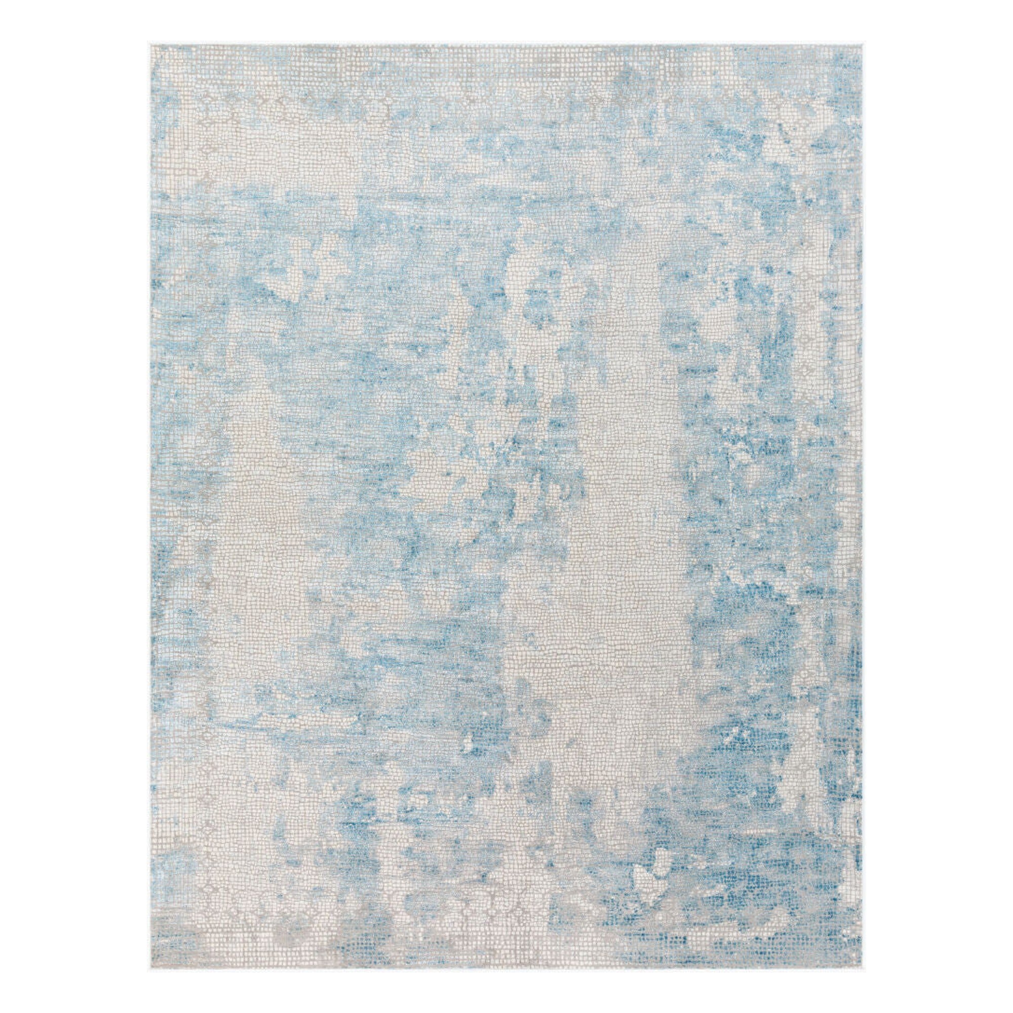 Aisha Gray/Off-White Machine Woven Rug AIS-2301 - 10' x 14'