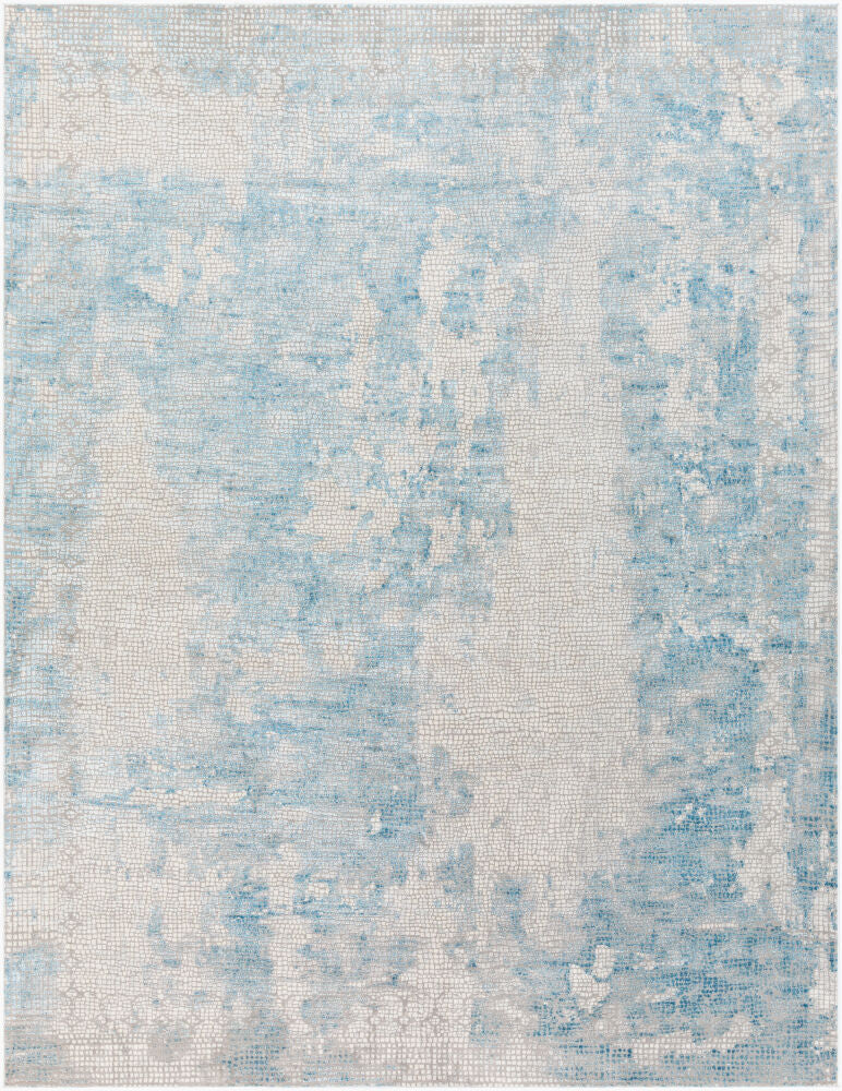 Aisha Gray/Off-White Machine Woven Rug AIS-2301 - 10' x 14'