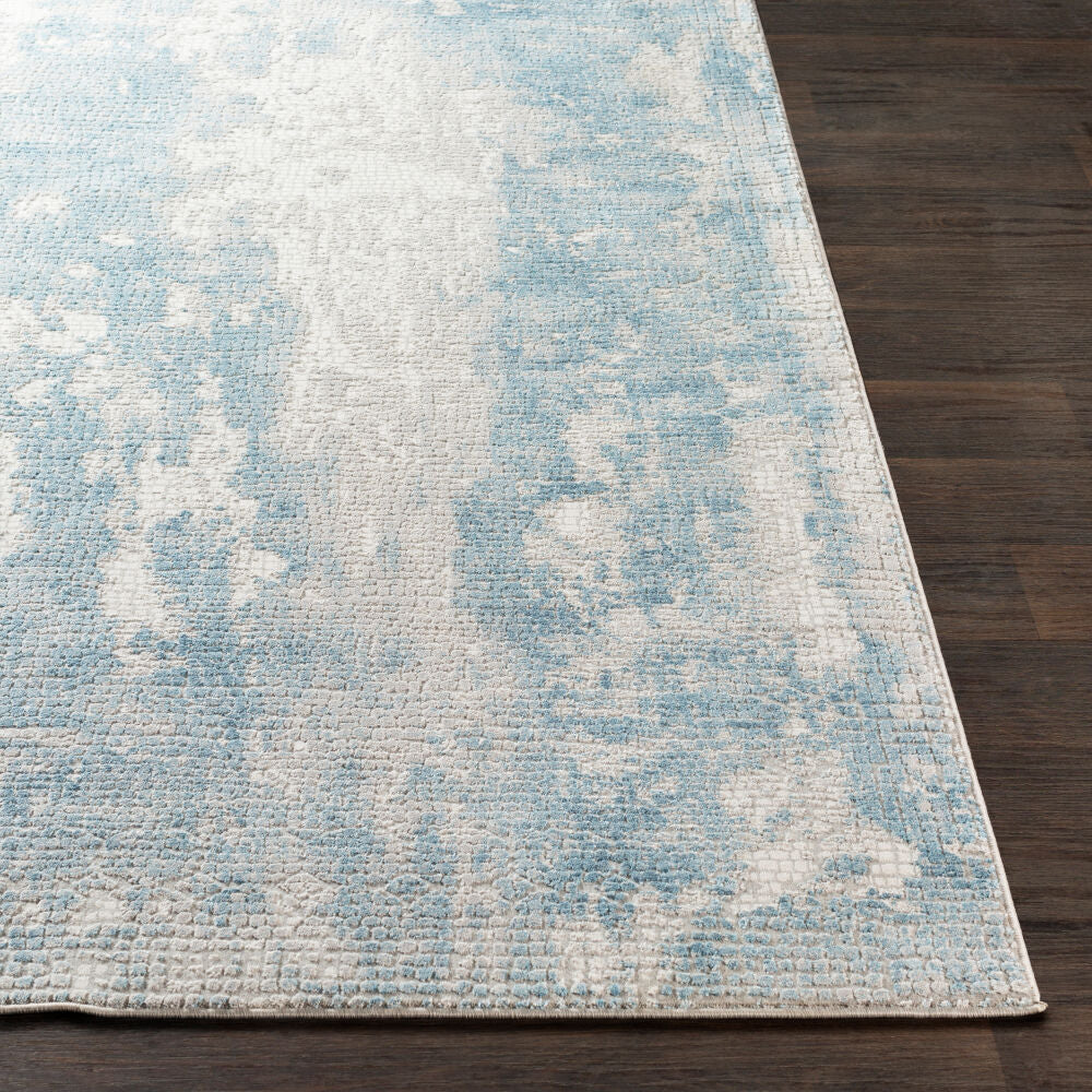 Aisha Gray/Off-White Machine Woven Rug AIS-2301 - front