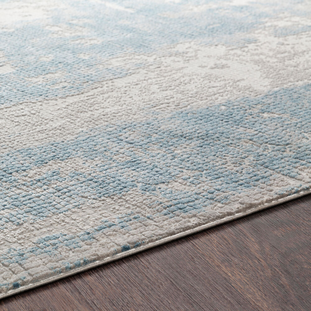 Aisha Gray/Off-White Machine Woven Rug AIS-2301 - texture