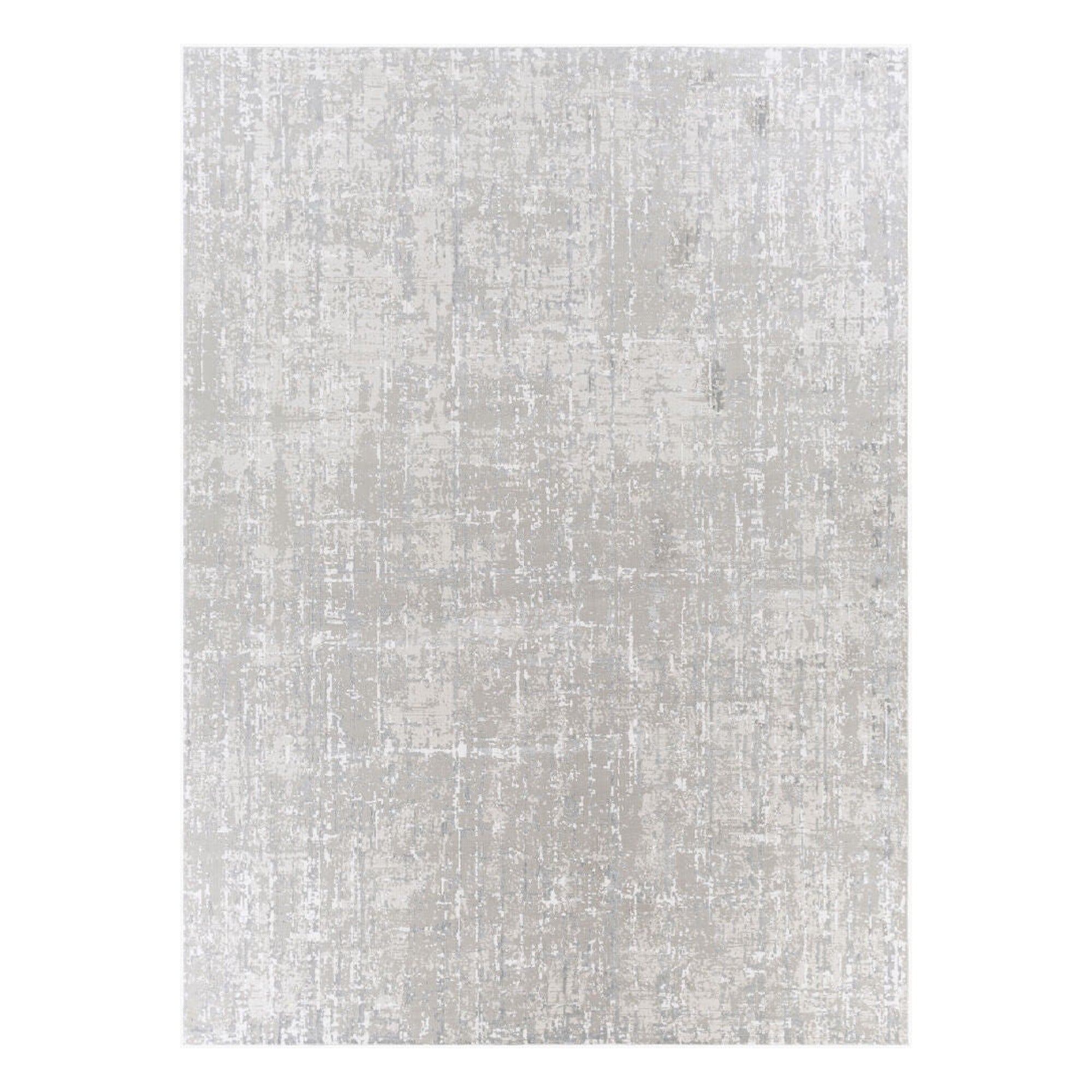 Aisha Gray/Off-White Machine Woven Rug AIS-2305 - 10' x 14'