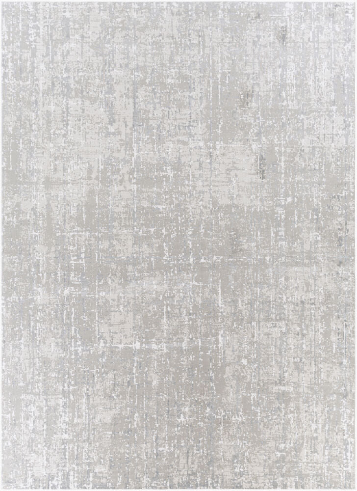 Aisha Gray/Off-White Machine Woven Rug AIS-2305 - 10' x 14'