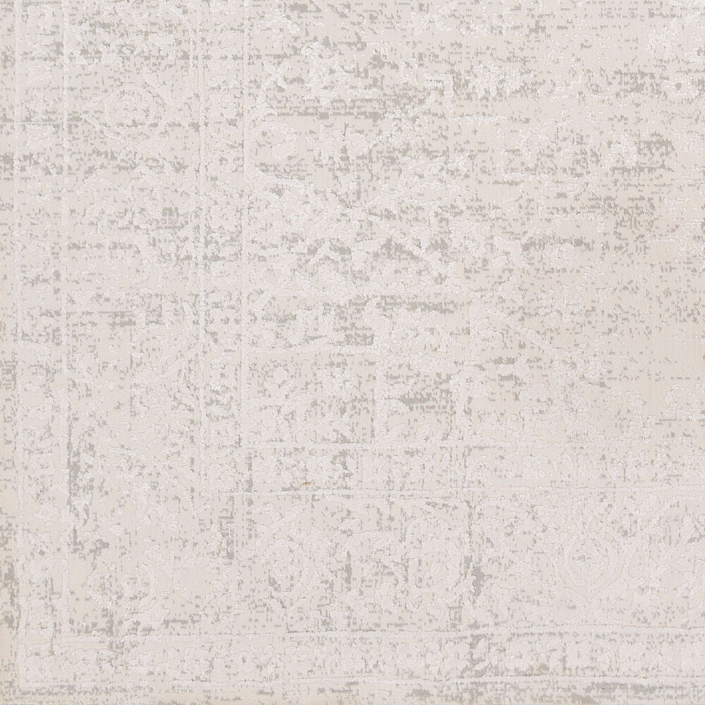 Aisha Gray/Off-White Machine Woven Rug AIS-2309 - swatch