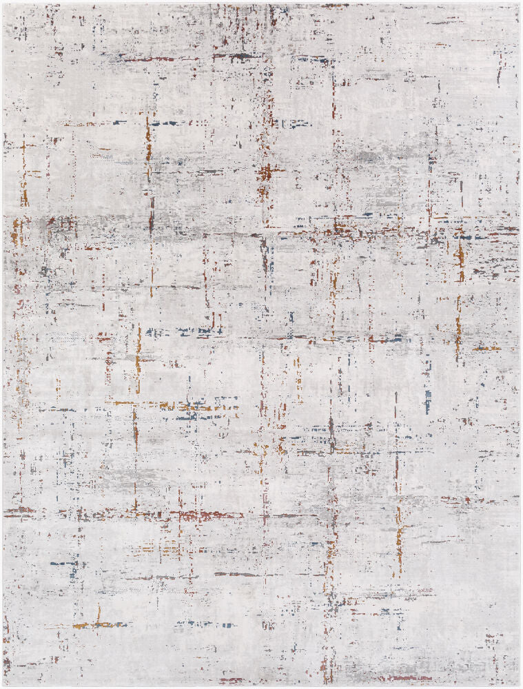 Aisha Burgandy/Off-White Machine Woven Rug - 10' x 14'