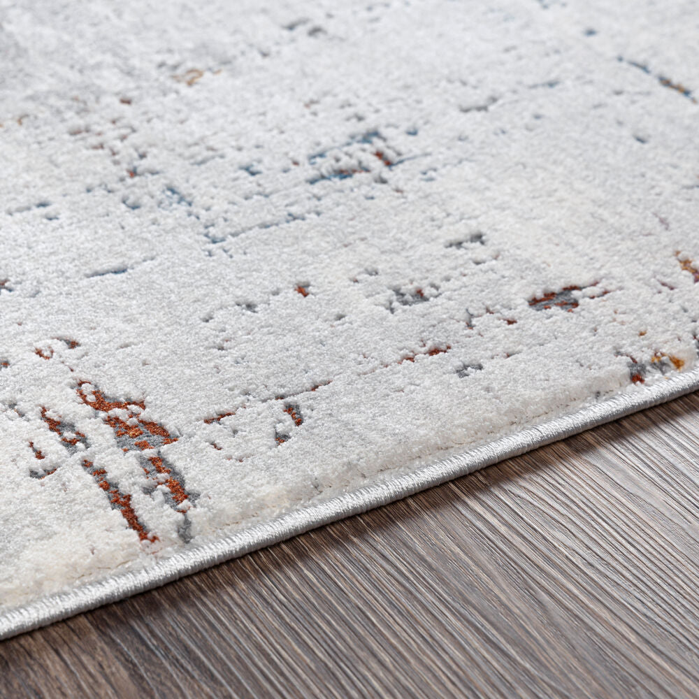 Aisha Burgandy/Off-White Machine Woven Rug - texture