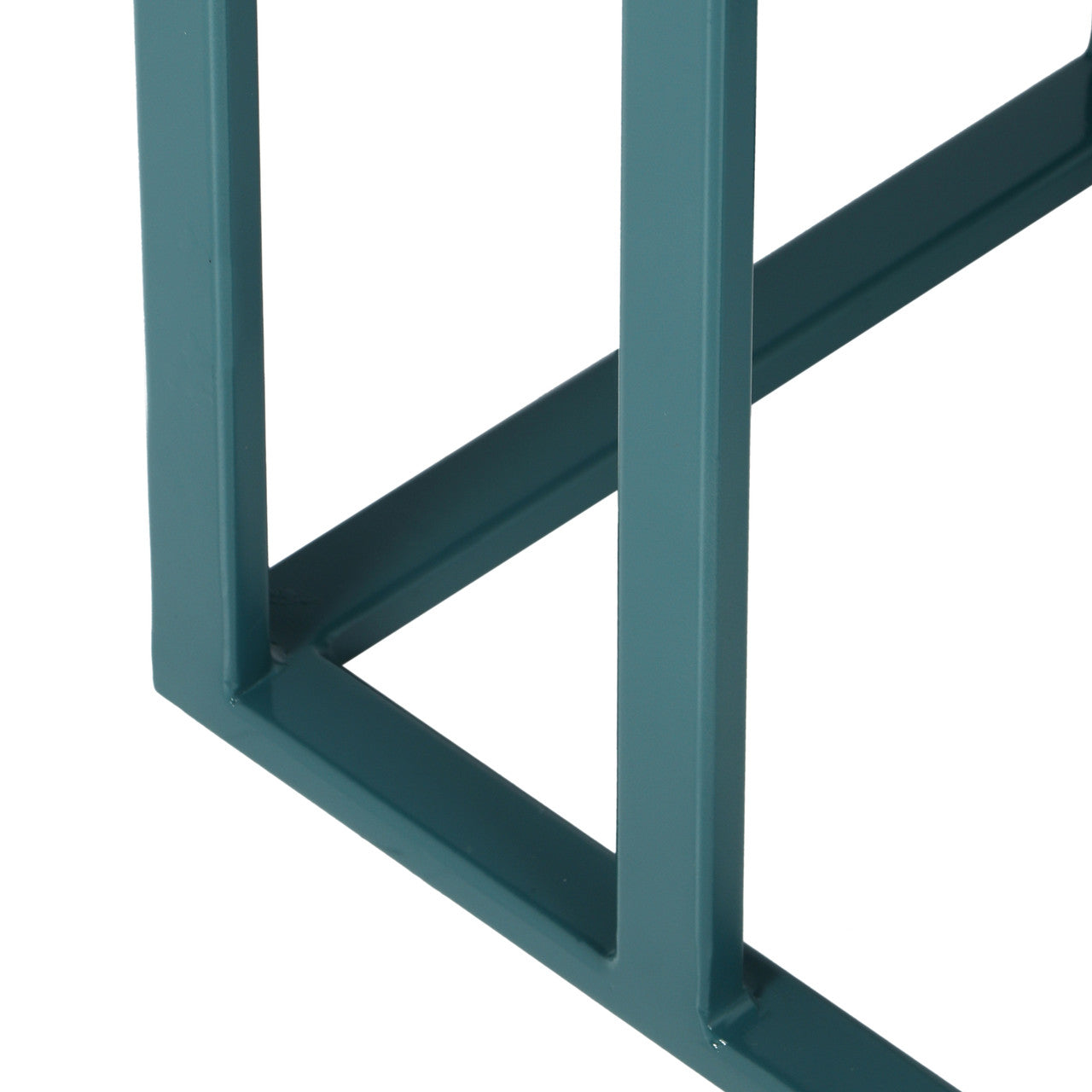 Elements - Tanu - C-Table Enamel Top End Table - Teal