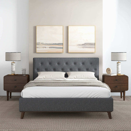 Graceville  Queen Fabric Platform Bed - 91"