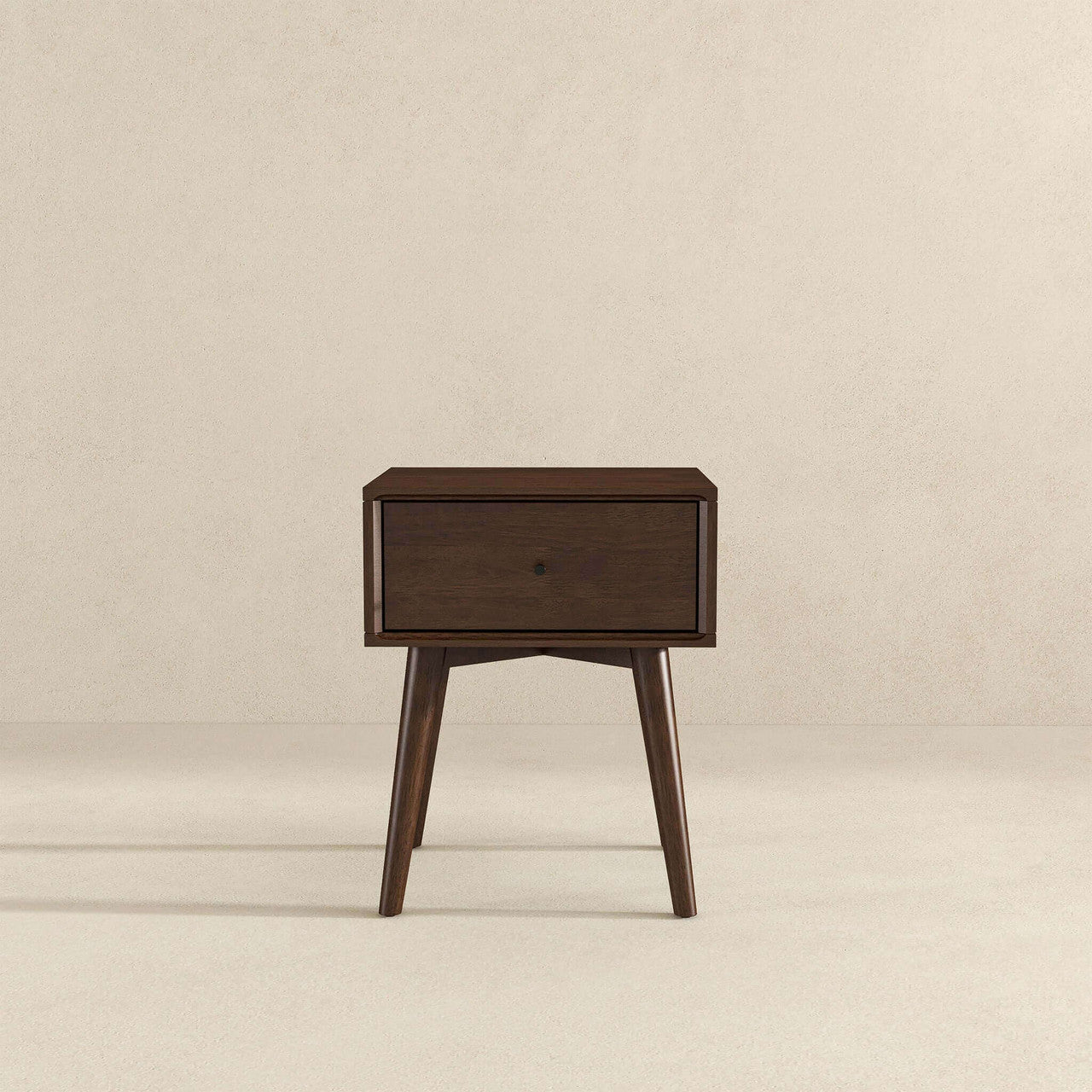 Avery  Solid Wood Night Stand 1 Drawer - Walnut