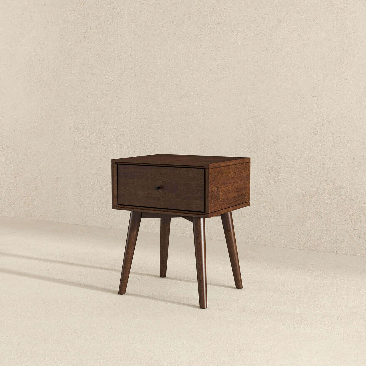 Avery  Solid Wood Night Stand 1 Drawer - Walnut