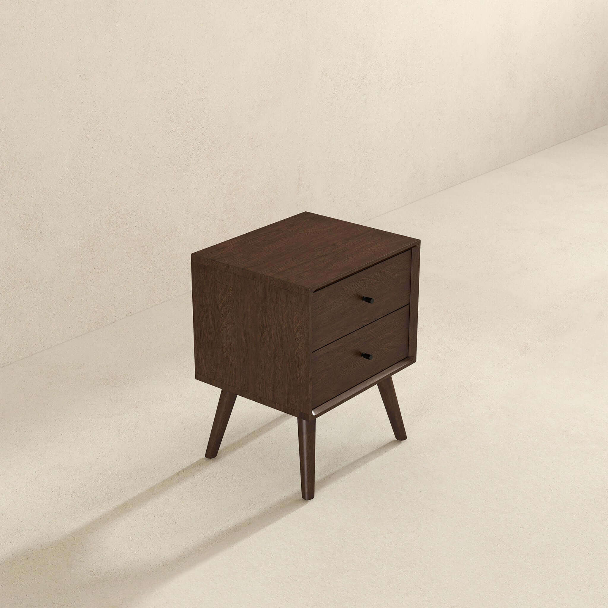 Caroline Walnut Night Stand 2-Drawer