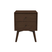 Caroline Walnut Night Stand 2-Drawer