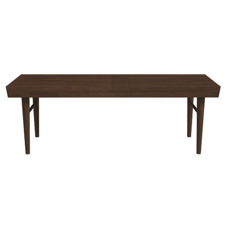 Mia Mid Century Modern Solid Wood Bench - 47.2"