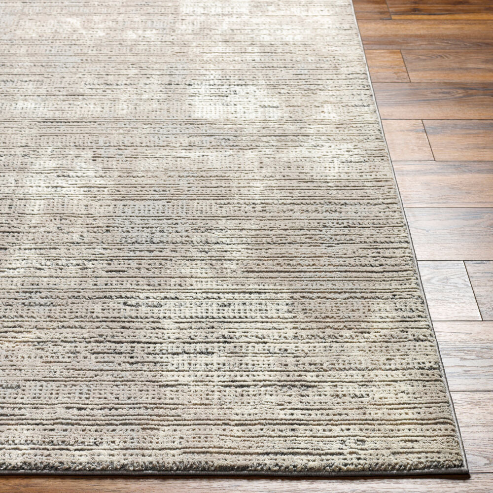 Alder Charcoal/Taupe Machine Woven Rug ALD-2309 - front