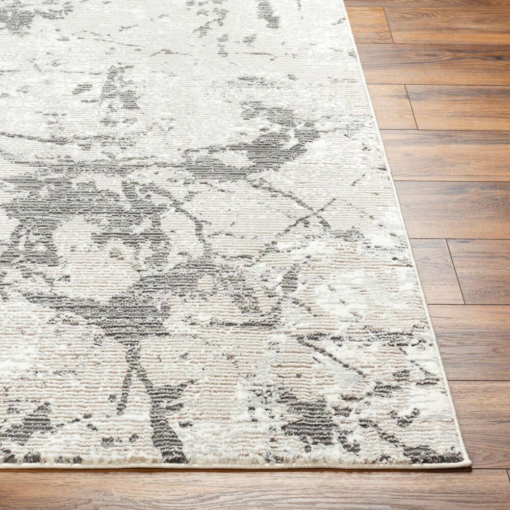 Alder Charcoal/Taupe Machine Woven Rug ALD-2314 - front