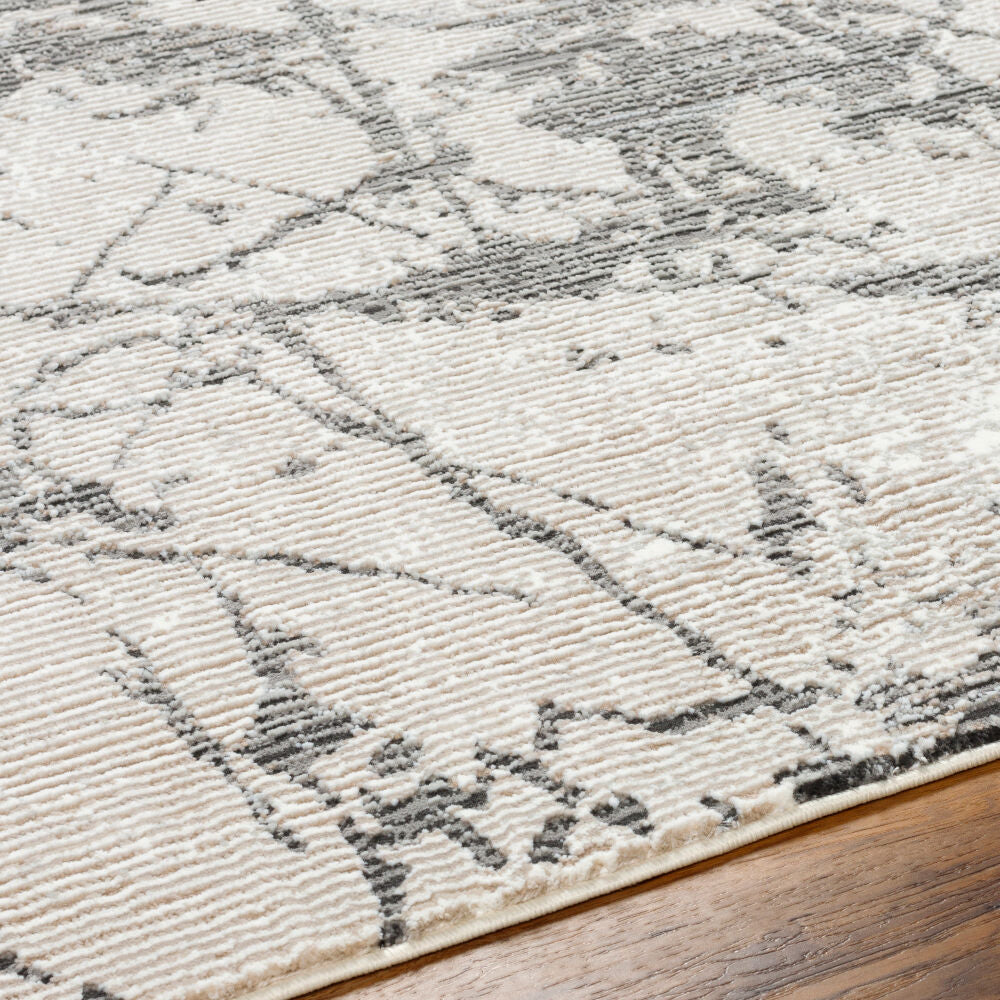 Alder Charcoal/Taupe Machine Woven Rug ALD-2314 - texture