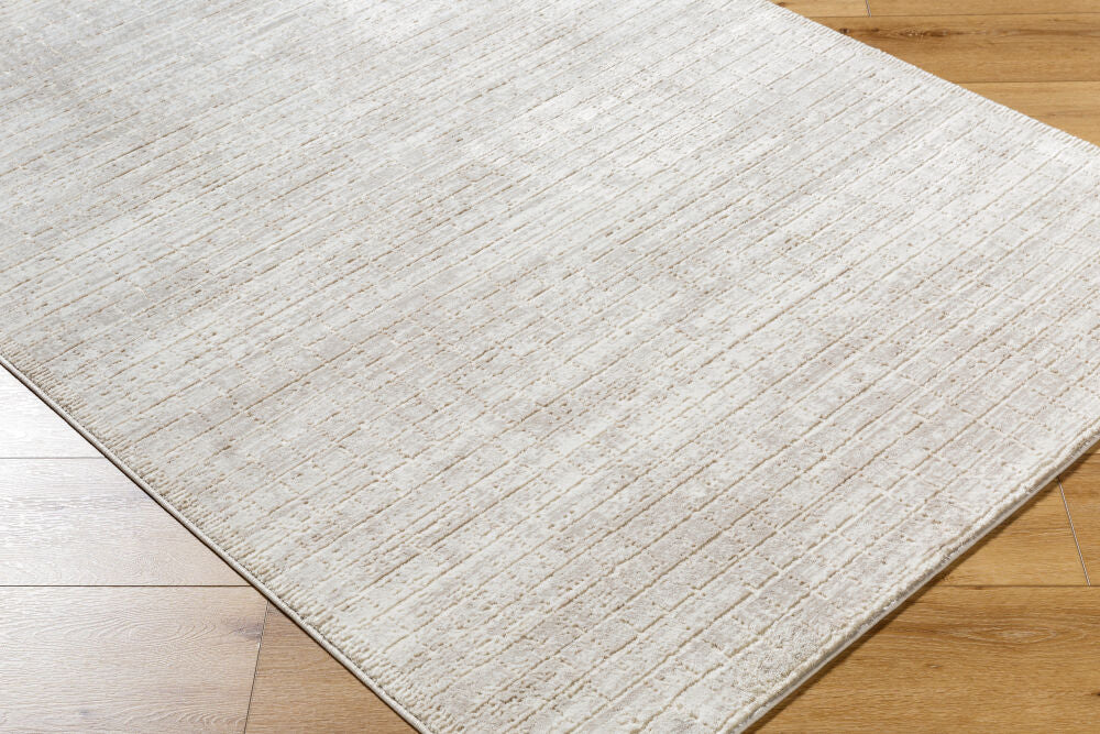 Alder Cream/Taupe Machine Woven Rug ALD-2322 - corner