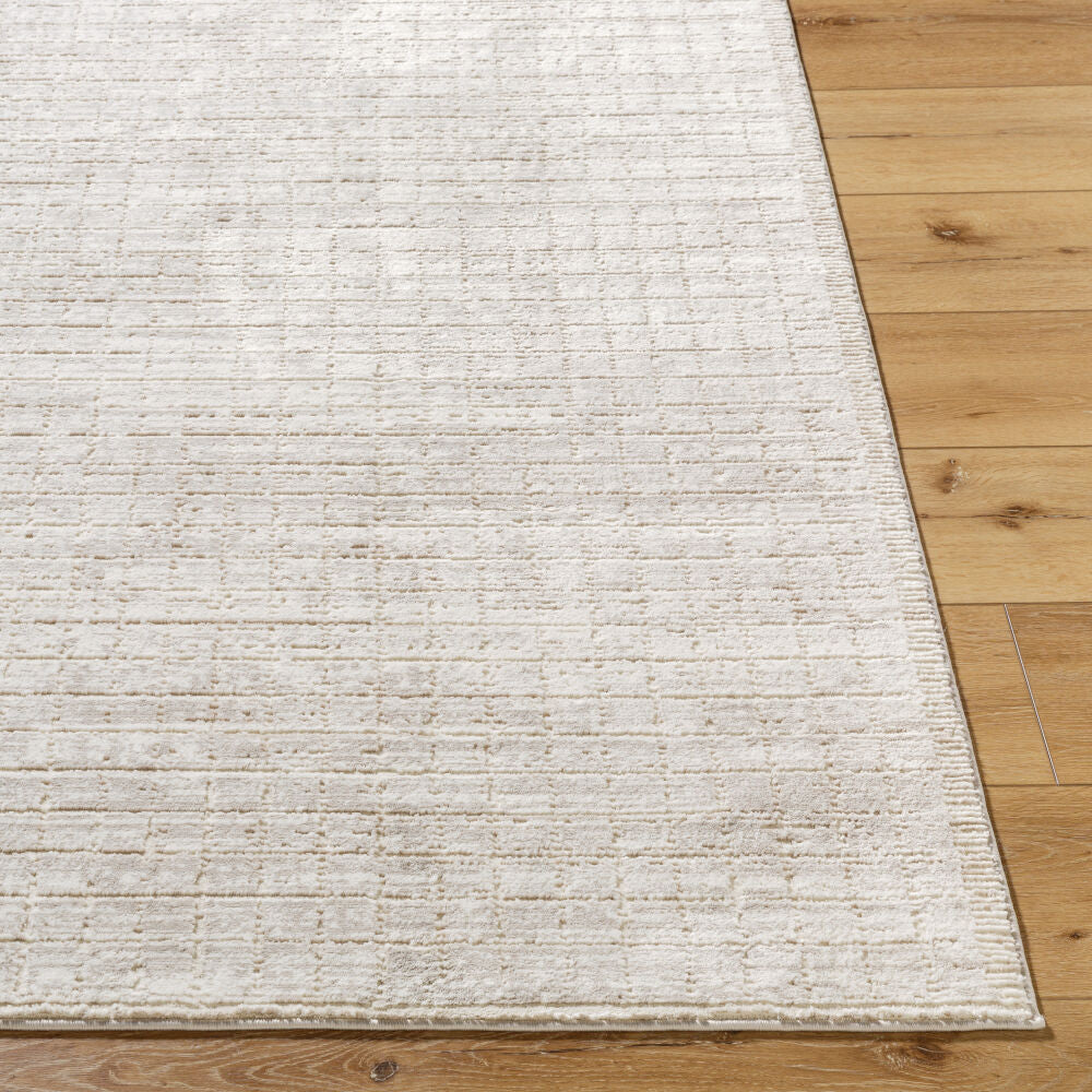 Alder Cream/Taupe Machine Woven Rug ALD-2322 - front