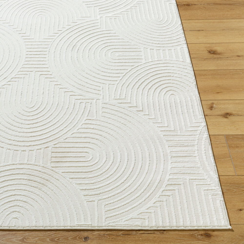 Alder Cream/Ivory Machine Woven Rug - front