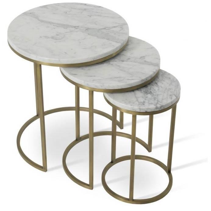 ALEXY MARBLE TOP NESTING TABLE