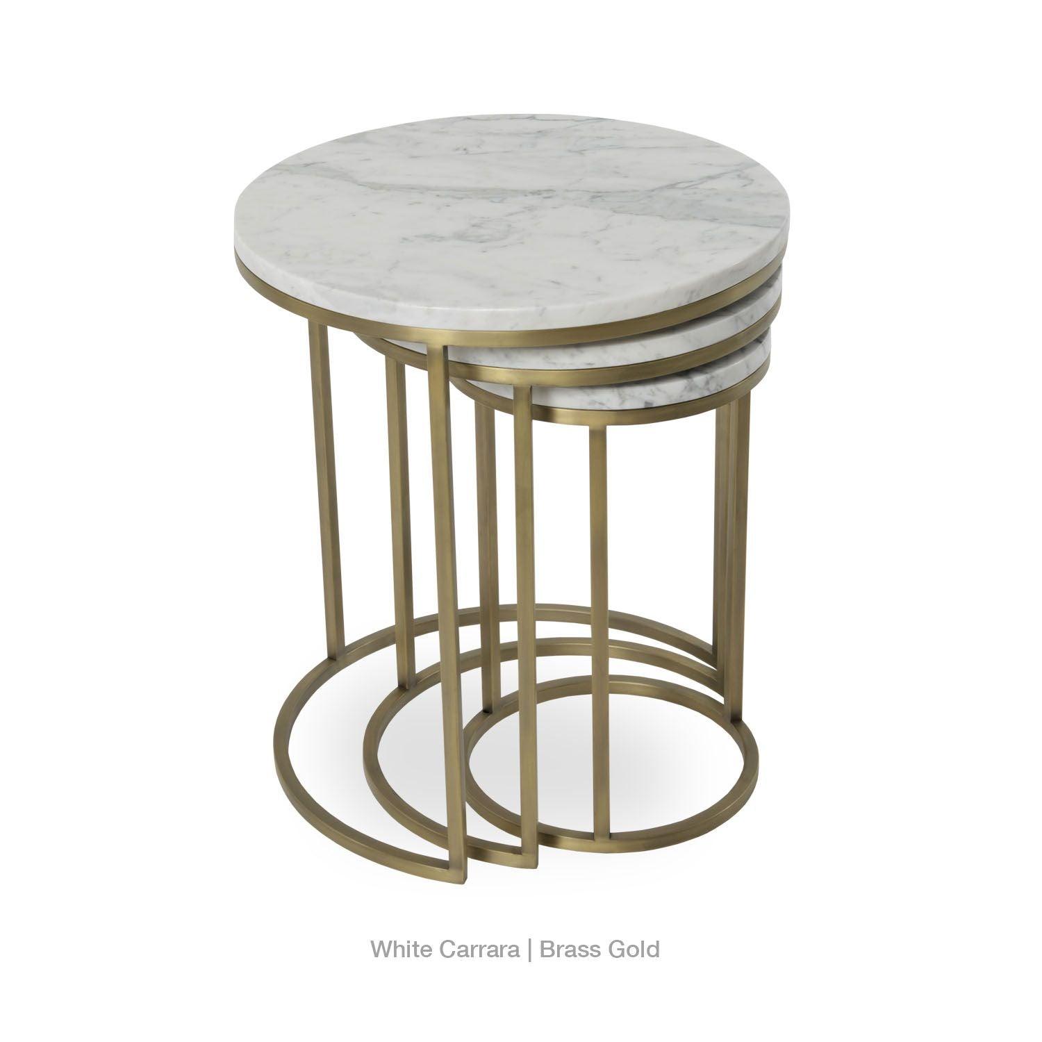 ALEXY MARBLE TOP NESTING TABLE