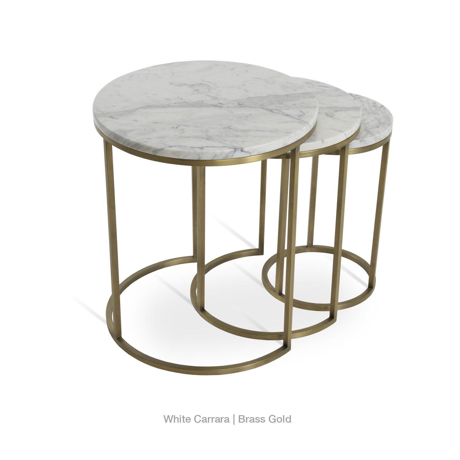 ALEXY MARBLE TOP NESTING TABLE