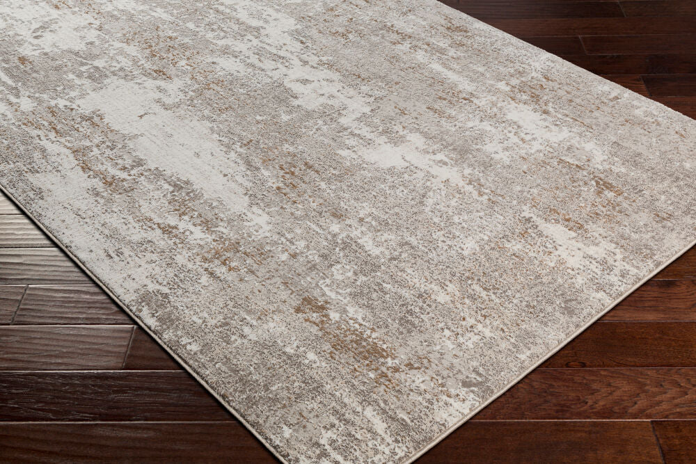 Allegro Charcoal/Tan Machine Woven Rug ALG-2304 - corner