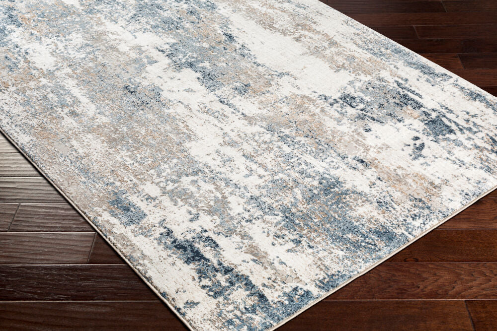 Allegro Ivory/Tan Machine Woven Rug ALG-2307 - corner