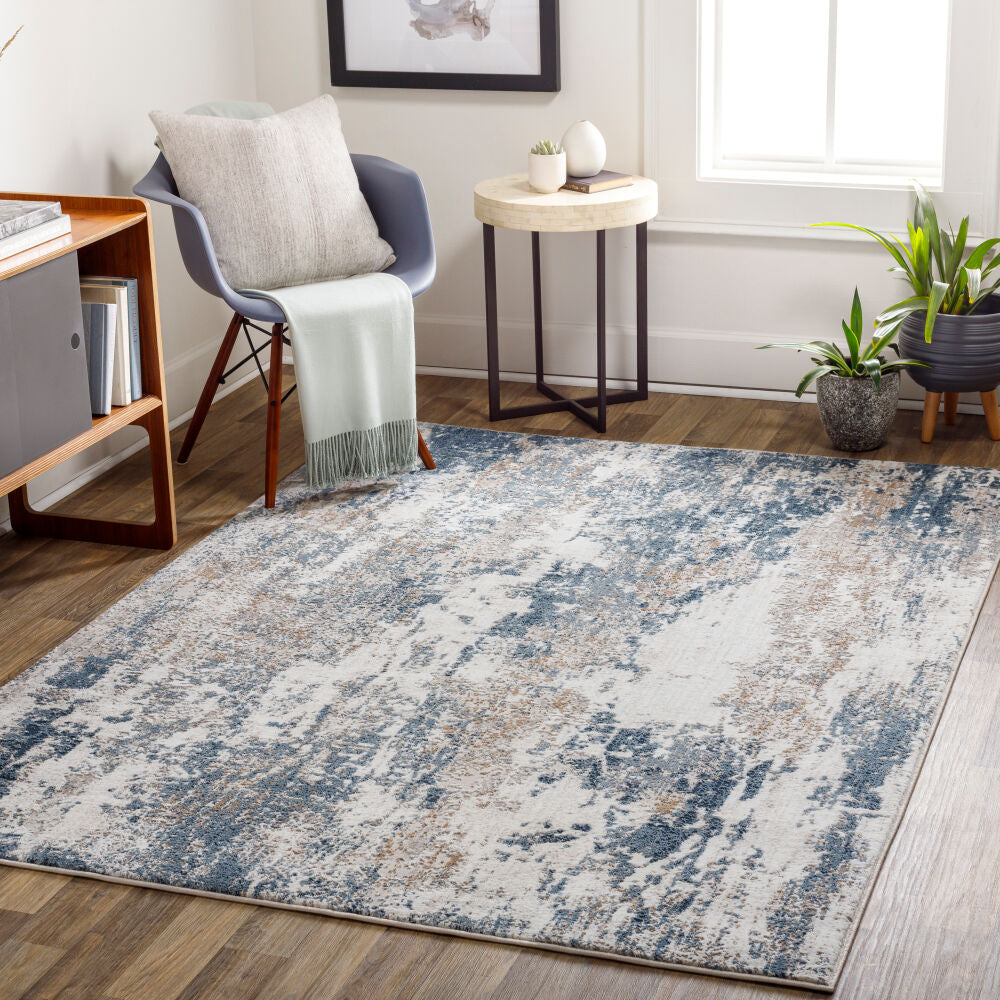 Allegro Ivory/Tan Machine Woven Rug ALG-2307 - roomscene